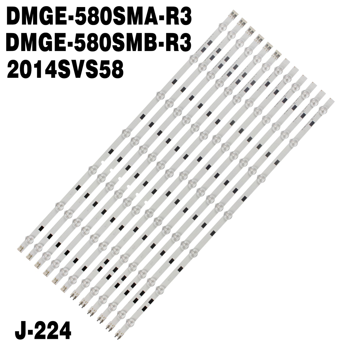 J-224 LED Backlight 14Lamp For Samsung 58"TV UA58H5288 2014SVS58 LM41-00091F LM41-00091G UE58J5200 BN96-32771A BN96-32772A DMGE-580SMA-R3 DMGE-580SMB-R3 UN58H5202 UN58H5200 UN58H5203 UN58H5202