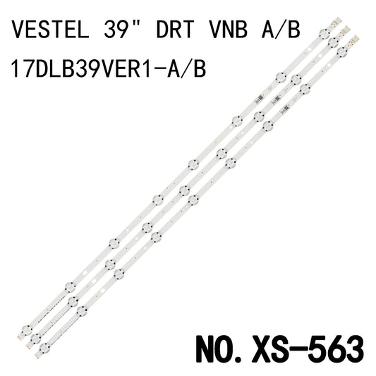 XS-563 LED BACKLIGHT STRIP FOR LT-39C770 39HB4T62 TX-39EW334 17DLB39VER1-A 17DLB39VER1-B VESTEL 39" DRT VNB A-Type_REV0.2 VESTEL 39" DRT VNB B-Type_REV0.2