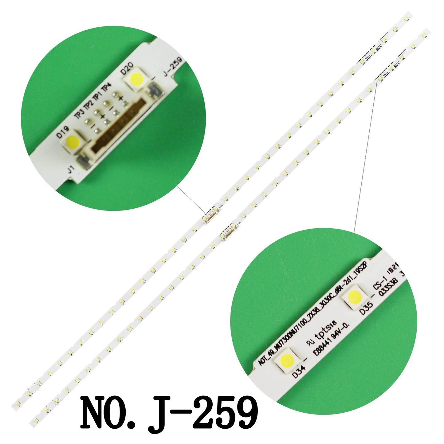 J-259 UE49NU7100 49NU7300 UA49RU7300K BN96-45953A BN96-45953B AOT_49_NU7300_NU7100 STS49081_38LEDS 6V
