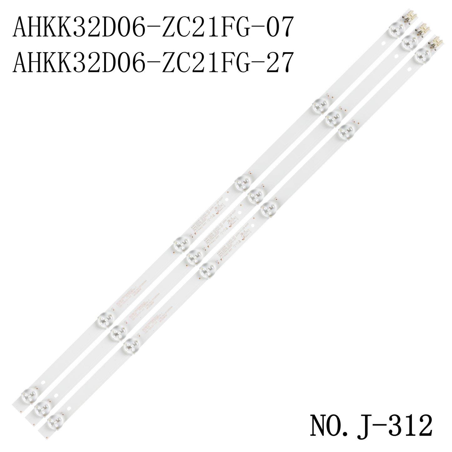 J-312 3Pcs/Set LED Backlight Strip LED32K35A LED32F360C AHKK32D06-ZC21FG-03/15/25/27 303 KKTV K32C K32W 303AK320049/42 AK320047