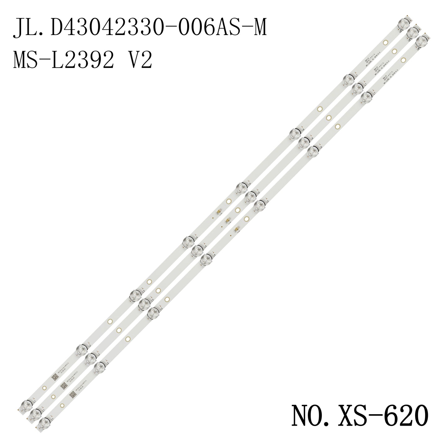 XS-620 LED BACKLIGHT STRIP FOR 43LEM-1063/FTS2C LED-4328T2C JL.D43042330-006AS-M SJ.CX.D4300402-3030ES-L MS-L2392 V2