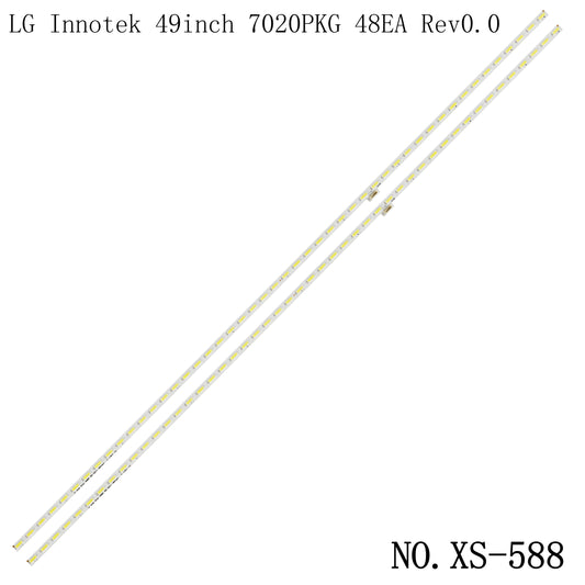 XS-588 LED BACKLIGHT FOR LG Innotek 49inch 7020PKG 48EA Rev0.0 75.P3B21G001 KD-49X8300C XBR-49X830C 525MM 48LEDS 6V