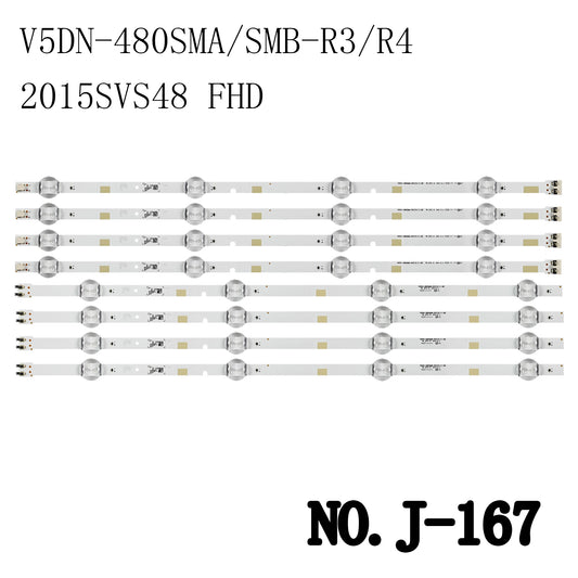 J-167 LED BACKLIGHT STRIP FOR UN48J5000AF UE48K5002 HG48AE570SJ UN48J5000 UE48J5200 UE48J5270 HG48AE460 UA48J5200 HG48AE570S UE48J5250 UE48J5005 UA48J5000 UE48 J5000 UE48J5200AW UN48J6200 HG48AE570 UA48K5000 V5DN-480SMA-R3/R4 V5DN-480SMB-R3/R4 2015SVS48