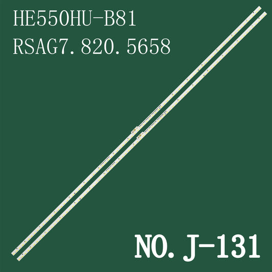 J-131 LED BACKLIGHT STRIP FOR H55M5500 LC-55N7000U LED55EC650UN LED55K5500U LED55K5500US LED55T1A TH-55AX600C HE550HF-B81 HE550HU-B81 RSAG7.820.5658