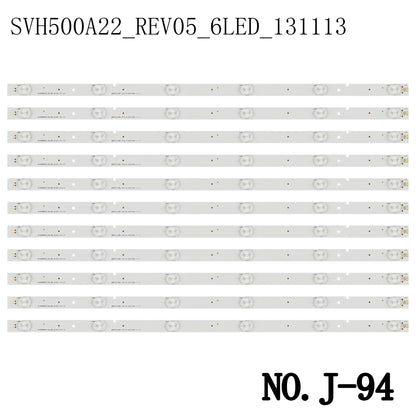 J-94 LED BACKLIGHT STRIP FOR 50D550NA15 50EC280JD 50H3 50H5G 50K20D 50k20dg 50K20DG 50k20dw 50K20JD 50K20P 50K22DG 50K23D 50K23DG 50K23DGW 50LED50EC2 90N HD500DF-B57/S0 L50K23DGW LED50EC280JD LED50EC590UN LED50K20JD LED50K220 HD500DF-B52 SVH500A22_REV05