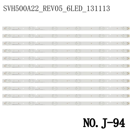 J-94 LED BACKLIGHT STRIP FOR 50D550NA15 50EC280JD 50H3 50H5G 50K20D 50k20dg 50K20DG 50k20dw 50K20JD 50K20P 50K22DG 50K23D 50K23DG 50K23DGW 50LED50EC2 90N HD500DF-B57/S0 L50K23DGW LED50EC280JD LED50EC590UN LED50K20JD LED50K220 HD500DF-B52 SVH500A22_REV05