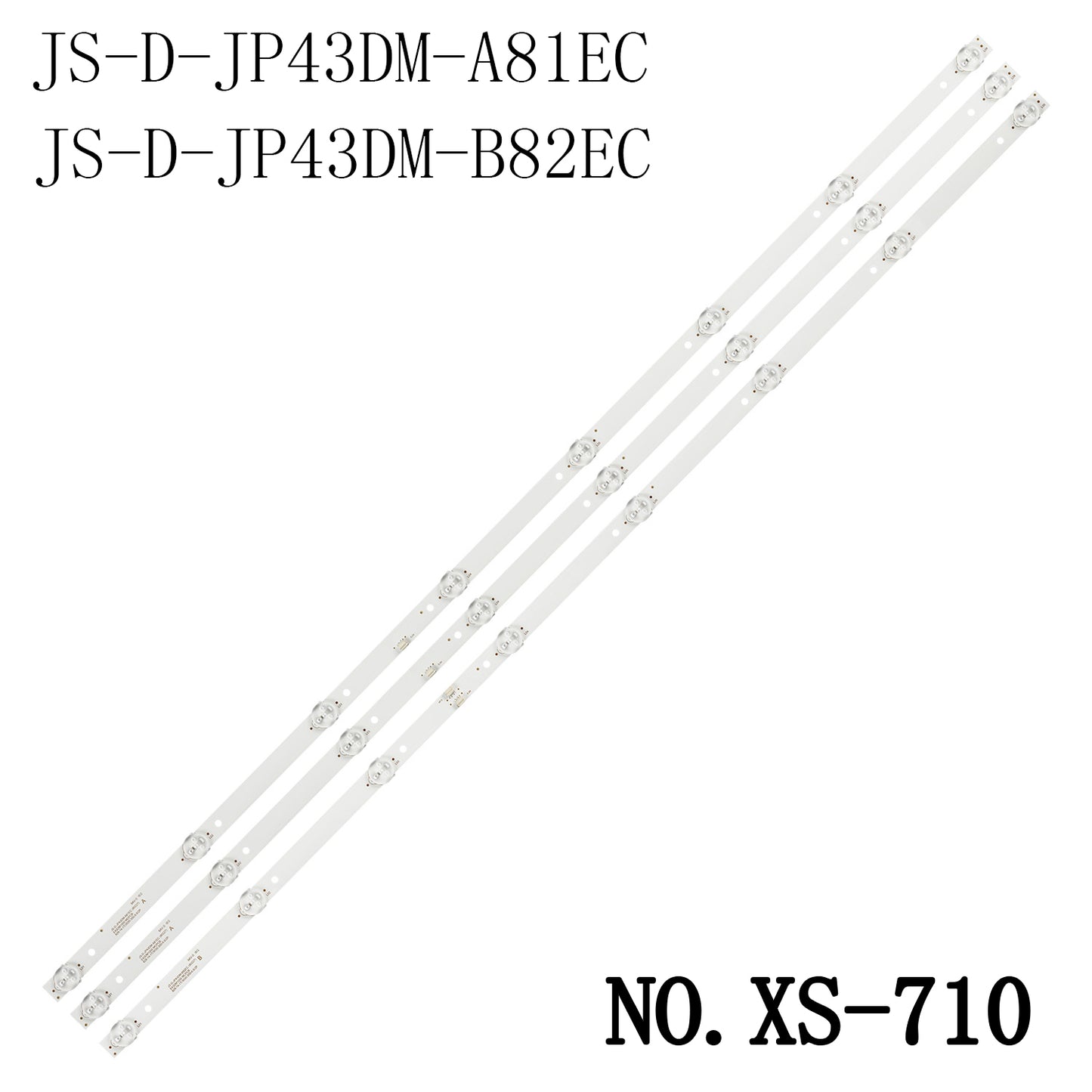 XS-710 3Pcs/Set LED Backlight Strip 43LEM-1043/FTS2C 43LEM-5043/FTS2C 43LEX-5058/FT2C JS-D-JP43DM-A81EC E43DM1000 MCPCB SW-LED43BA201