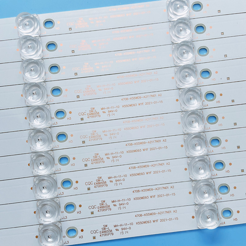 XS-867 NEW 10PCS LED BACKLIGHT STRIP FOR K550WD93 4708-K55WD9-A2117N01 DH-LM55-S200