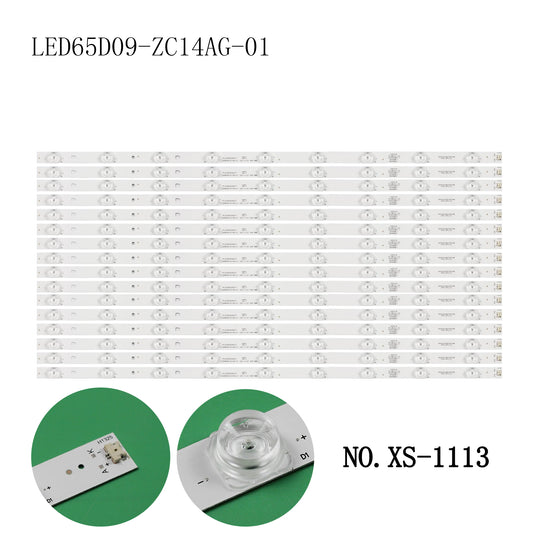 XS-1113 16Pc/Set 65inch For Sanyo Haier LED65D09-ZC14AG-01 LS65AL88A72 G65Y-T F65N 30365009207 LSC650FN05-W 65CE3820D G65Y FD5551A 9S1P
