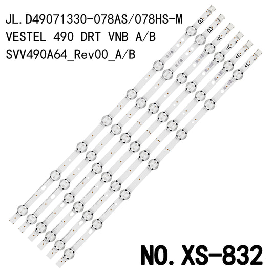 XS-832 LED BACKLIGHT STRIP FOR 49U5766DB 49L3653DB 49L3753DB 49PUS6031 49U5863DB 49U6663DB 49U6763DA 49U6763DB 49U6863DB LT-49C670 LT-49C862 LT-49C870A SVV490A64_Rev00_A/B VESTEL 490 DRT VNB A/B JL.D49071330-078AS-M V02 078HS