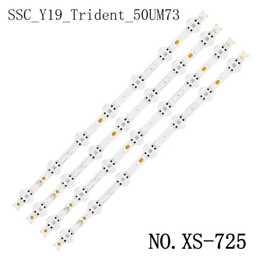 XS-725 4Pc/Set LED Strip For LG 50UM7500 50UM7360 50UM7510 50UM7300 50UM7450 50UM7400 50UN6950ZUF 50UM7300AUE SSC_Y19_Trident_50UM73 NC500DQG-VXHX3
