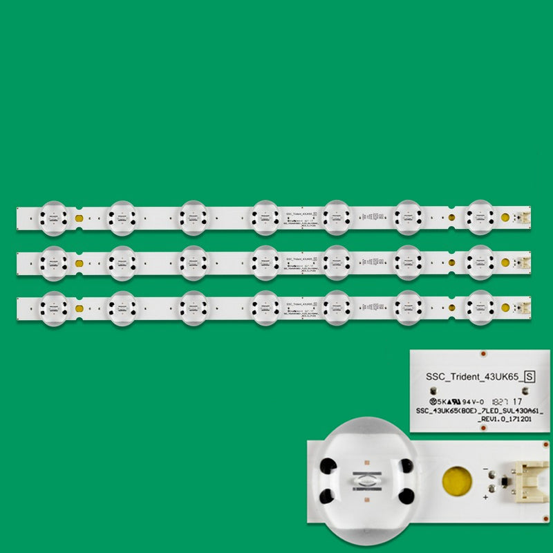XS-659 LED Backlight SSC_43UK65(BOE)_7LED_SVL430A61_REV1.0_171201 SSC_TRIDENT_43UK65_S EAV64013401 HV430QUB-N4A HC430DQN-ABUR2-914X