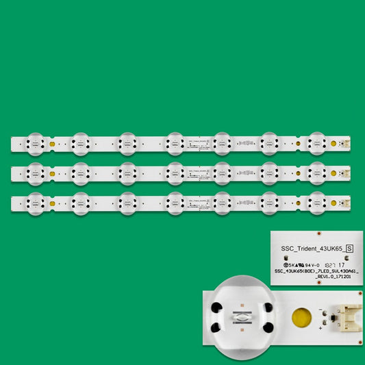 XS-659 LED Backlight SSC_43UK65(BOE)_7LED_SVL430A61_REV1.0_171201 SSC_TRIDENT_43UK65_S EAV64013401 HV430QUB-N4A HC430DQN-ABUR2-914X