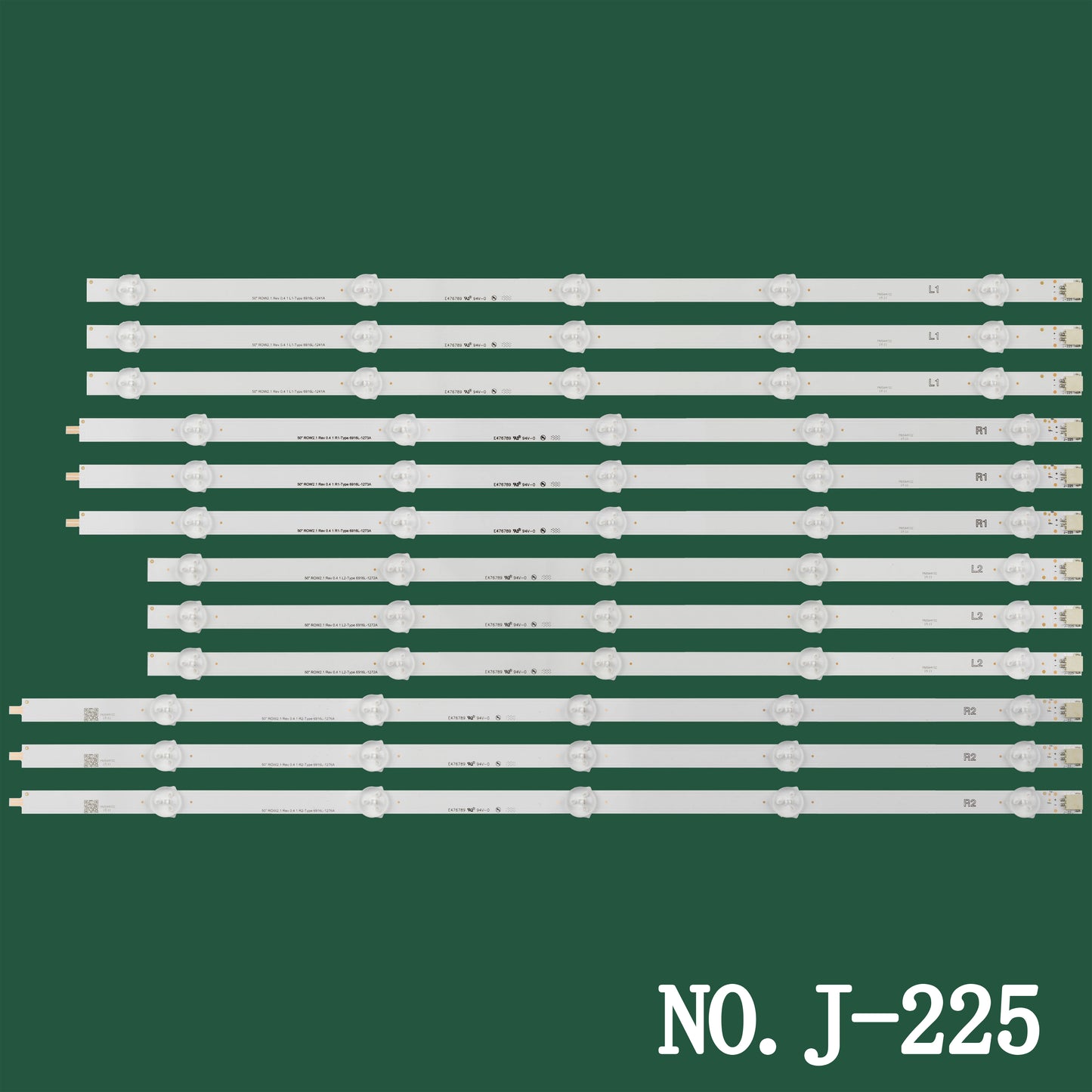 LED BACKLIGHT STRIP FOR 50L2300 50L3400U 50L4353D 50LA6200 50LA6205 50LA6208 50LA6210 50LA6218 50LA6230 50LN5100 50LN5130 50LN5200 50LN5600 50LN5 700 50LN5710 50LN5750 50LN6138 6916L-1241A 6916L-1276A 50"ROW 2.1 Rev 0.4