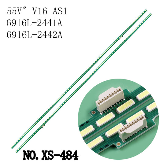 XS-484 2Pcs/Set LED Backlight Strip For LG 55UH850V 55UH8507 55UH8500 LC550EQU DJ F1 F2 6922L-0192A 6916L2442A 6916L2441A AGF79080501