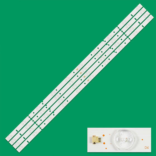 XS-807 LED Backlight SJ.HZ.D3950502-2835CS-F 1.14.FD395001 120522000124 V400DJ1-QS5 For TH-LD395H5 LDS-4077FHD