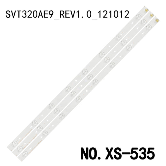 XS-535 8lamp 32" TV SVT320AE9 IC-A-TBBY32D572 For 32L2300 32L2333DG 32W2333D 32L2333 32P2306EV 32L2353RB 32L4353RB 32W2353RB 32P2400D 32E2553D 32E2533D LSC320HN03-T01 NDTS 32inch