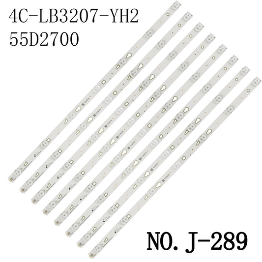 J-289 LED BACKLIGHT STRIP FOR B55A758U 55D2700 55US5800 55US5800TAAA 55US5800TDAA 55US57 55HR330M07A2 V0 YHA-4C-LB3207-YH2 YHB-4C-LB3207-YH2 006-P1K3465A T0T_ 55D2700_UD_8X7_3030C_V1