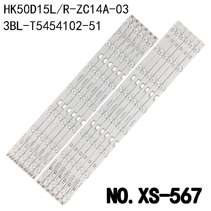 XS-567 LED BACKLIGHT STRIP FOR LE127N9SM 50A5M 50K7B 50CE5129H1 LE50F3000W LE50B3500W LE50F5300 LED50B3500W V500PK2-QS1 HK50D15R-ZC14A-03 HK50D15L-ZC14A- 03 3BL-T5454102-51 3BL-T4752102-01 671-500B9-21402