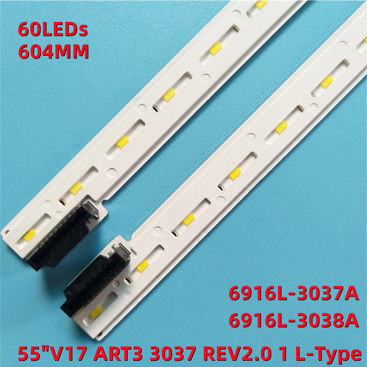 XS-843 LED BACKLIGHT STRIP FOR LG 55" V17 ART3 3037 REV2.0 R-TYPE L 6916L-3037A 6916L-3038A 6916L-3035A 6916L-3036A 6922L-0217A 55SK7900 55UJ750V 55SJ810V 55SK7900PLA 55SJ800V 55SJ8000 LC550EGH-FKM1