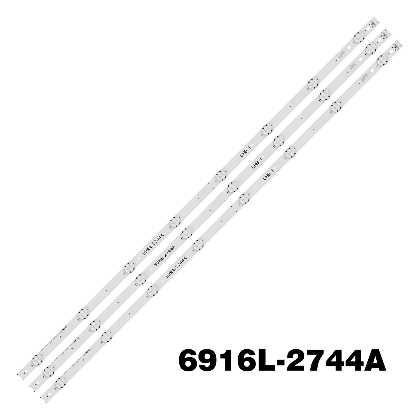 J-379 LED Backlight 6916L-2744A 43UH620V 43UH610T 43UH630V 43" V16.5 ART3 2744 REV0.1 UHD 1 LC430DGE(FJ)(M2)(M1) LC430DGE FJ M2 LC430DGE-FJM2 43LG61CH-CK 43UH6207 43UH6109 AGF9046801