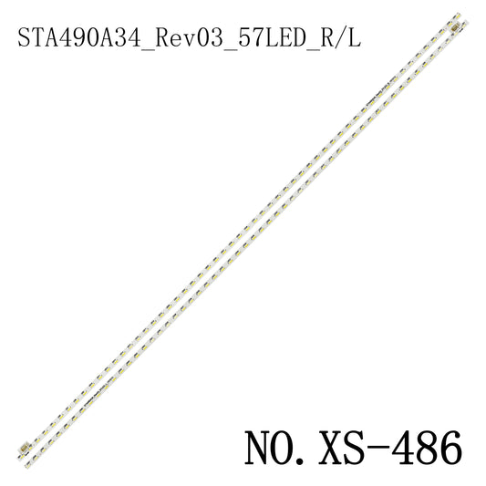 XS-486 2Pcs/Set LED Strip KDL-49WD752 KDL-49WD755 KDL-49WD756 KDL-49WD758 KDL-49WD751 STA490A34_Rev03_57LED_L R_151013