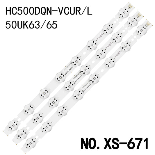 XS-671 LED BACKLIGHT STRIP FOR 50UK6090 50UK6300 50UK6470 50UK6500 50UK6510 50UK6520 50UK6550 50UK6750 50UK6950 55UK6360 55UK6450 3PCM00795A 50UK63 50UK65 HC500DQN-VCUL/R