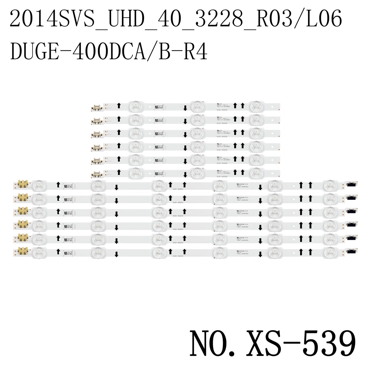 XS-539 For UA40HU5920 UA40HU6000 BN96-32174A DUGE-400DCB-R4 UA40HU5900 400DCB 32174A 32175A 2014SVS_UHD_40_3228_R03 L06 LED Stirp