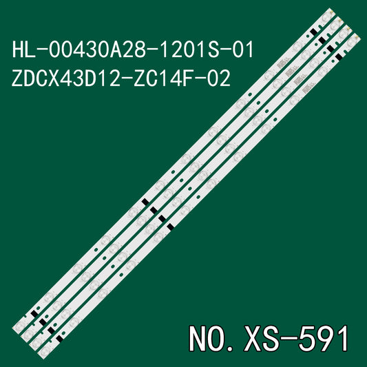 XS-591 LED BACKLIGHT STRIP FOR 43df49-t2 43EX6 43EX6543 43lex5009 43lex5038 LE-4329 RB-43SE9FT2S STV-43LED17 43lem-1089/ft2c 43LEX5009/FT2C 180.DT0-421900-0H HL- 00430A28-1201S-01 RF-AD420E32-1201S -03