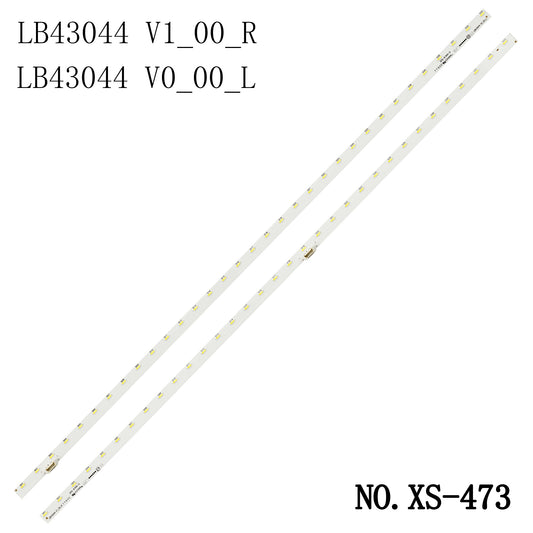 XS-473  2Pcs/Set LED Backlight Strip LB43044 V1_00_R LB43044 V0_00_L T430HVF03.274.43T08 465MM 33LEDs