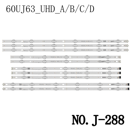 J-288 LED BACKLIGHT STRIP FOR 60LA6208 60LG63CJ 60UJ6050 60UJ6300 60UJ6307 60UJ6309 60UJ630V 60UJ630Y 60UJ6320 60UJ632T 60UJ633T 60UJ634V 60UJ 6500 60UJ651V 60UJ670V 60ULJ5150 60UJ63_UHD_A/B/C/D