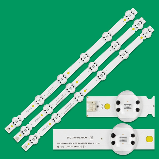 XS-657 LED Backlight SSC_Trident_49LK61_S SSC_49LK61(LGD)_6LED_SVL490A72-REV1.0 For 49inch LED TV