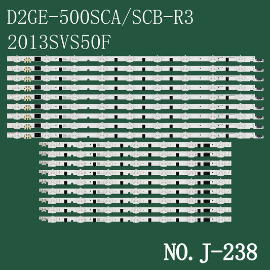 J-238 LED BACKLIGHT STRIP FOR UE50F5570 UE50F5700 UE50F6100 UA50F5500 UA50F6100 UE50F6170 UE50F6200 UE50F6270 UE50F6275 UE50F6320 UE50F6330 UE50F6350 UE5 0F6400 UE50F6410 UE50F6470 UE50F6500 UE50F6505 UE50F6510 D2GE-500SCA/SCB-R3 2013SVS50F