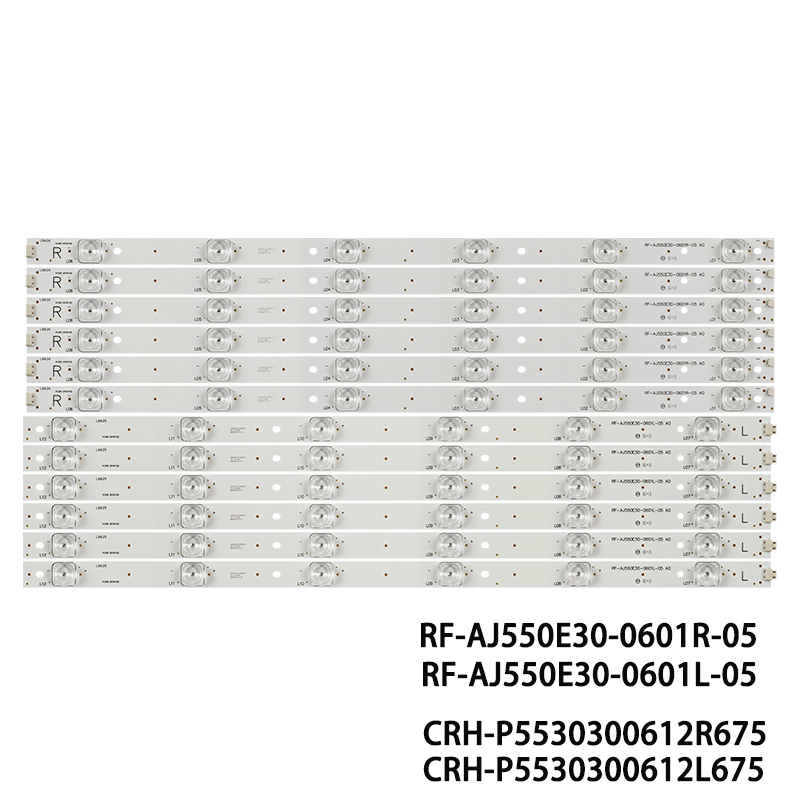 XS-1125 LED Backlight strip(12) RF-AJ550E30-0601R-05 RF-AJ550E30-0601L-05 for Sharp HWV55162Y LC-55CUF8472ES 55CUG8462K 55CUG8461KS  LSC550FN13-G04 CRH-P5530300612R675 P5530300612L675 LSC550FN13