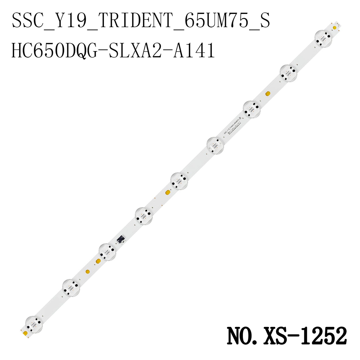 XS-1252 5Pcs/Set LED Backlight Strip For LG 65UM7520 65UM671COSB 65UM7650 SSC_Y19_TRIDENT_65UM75_S 65UN8100PLB 65UM7510PLA 65UM7520PSB