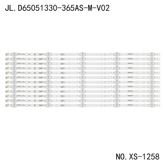 XS-1258 12Pcs/Set LED Backlight Strip For Sharp LC-65Q7370U Hisense H65E3A H265AS5 HZ65A55 H65E3A-Y JL.D65051330-365AS-M-V02 LC65Q7330U