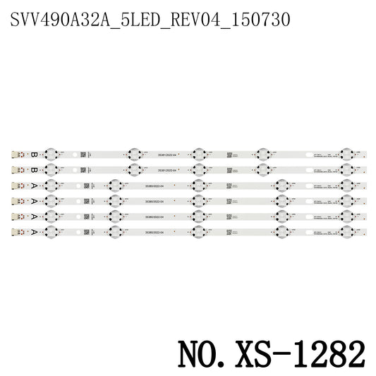 XS-1282 LED BACKLIGHT STRIP FOR 49L2863DG 49L3653DB 49L3753DB 49L3863DB 49U6763DB SVV490A32A_5LED_REV04_150730