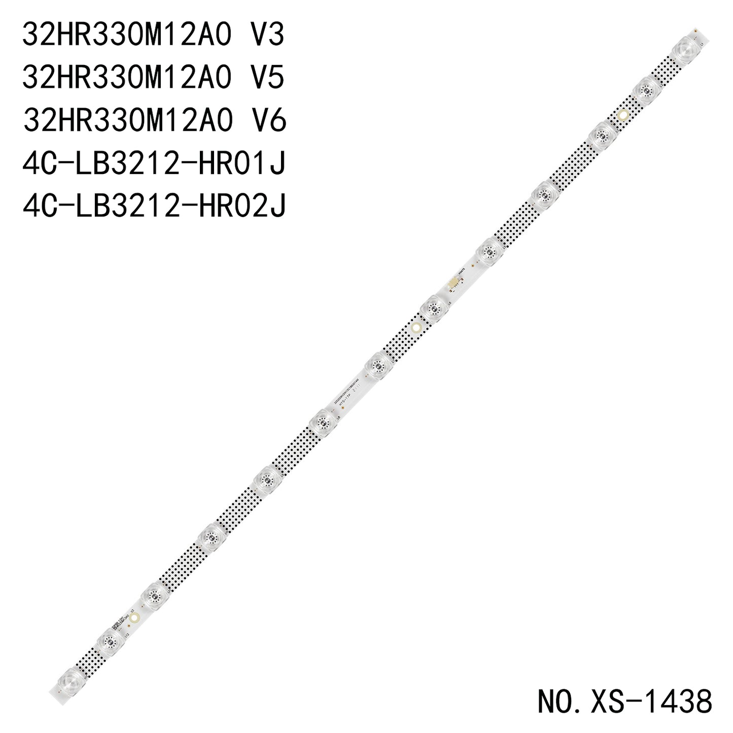 XS-1438  12LED(6V) 588mm LED Backlight strip For TCL L32S6FS 32"TV LVW320NEAL 32HR330M12A0 V3 4C-LB3212-HR01J 32P6 32P6H 32P6H 32HR330M