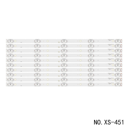 XS-451 10Pcs/Set LED Backlight Strips MS-L1543 V2 A3 188-192LM CX550DLEDM 188-192LM 6.6-6 LE55U6600DUA CRH-B55K52303005106AG-REV1.3