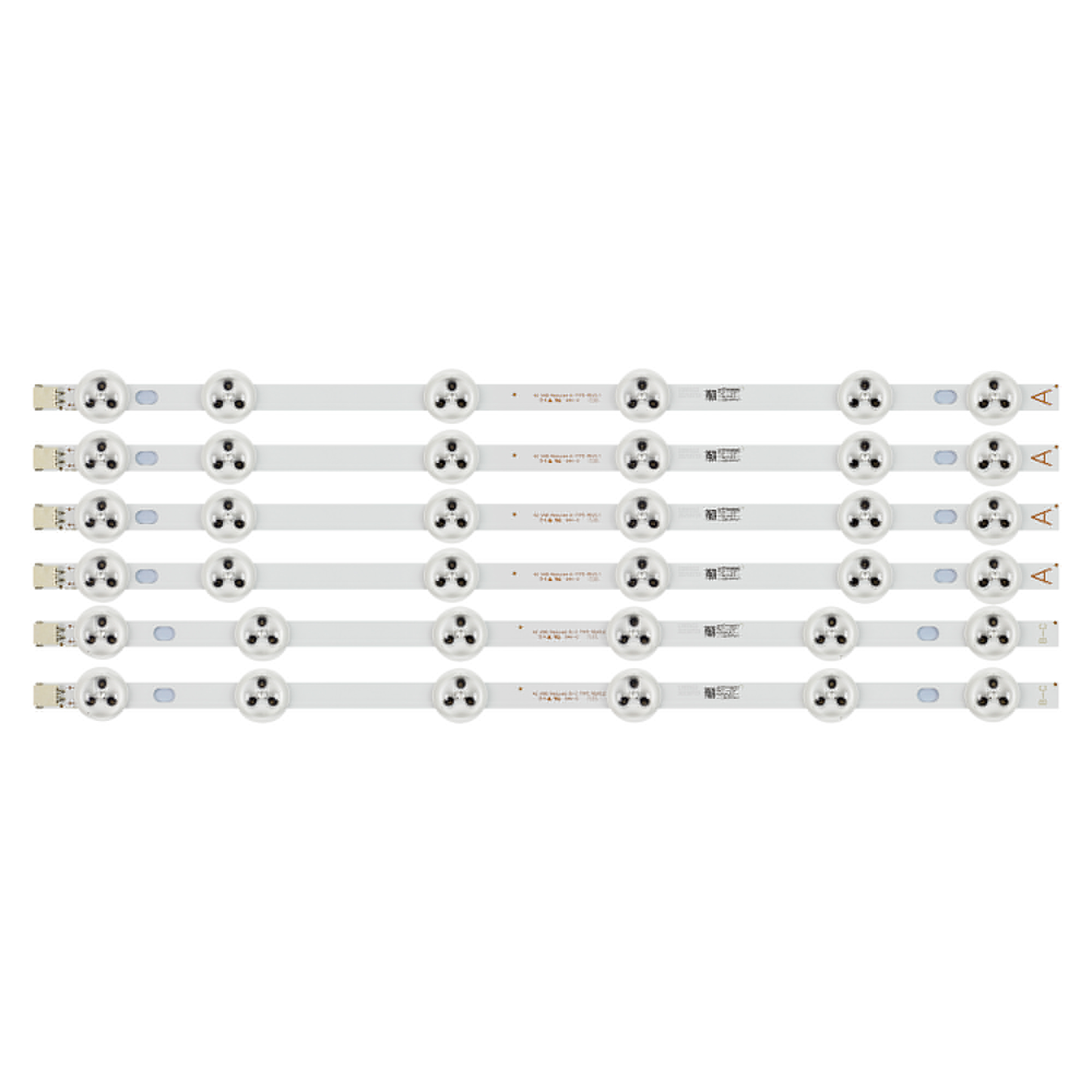 XS-459 LED Backlight 6 Lamp strip For VESTEL 42FA5000 42FA8000 42 VNB Reduced A B-C VOX LED-42880 VES420UNDL-3D-N02 VES420UNDL-2D-N03 42HYT42U LC420DUJ 42 VNB Reduced A TYPE REV0.1 30085178