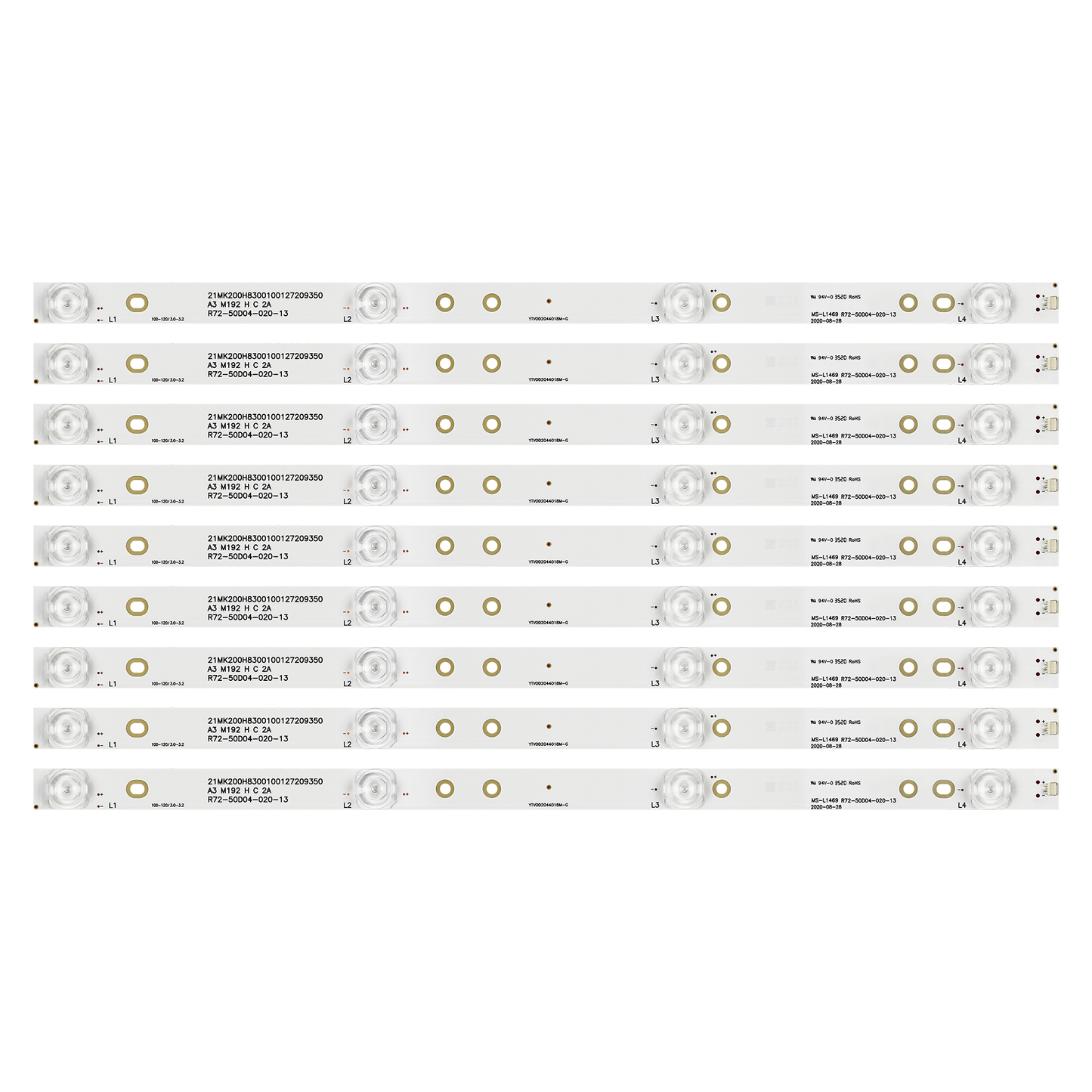 XS-515 1set=9pcs LED backlight strip 4 lamp for AKAI 50"TV JP50UHD110-4K MS-L1469 JS-D-JP50EU-042EC E50EU1000MCPCB