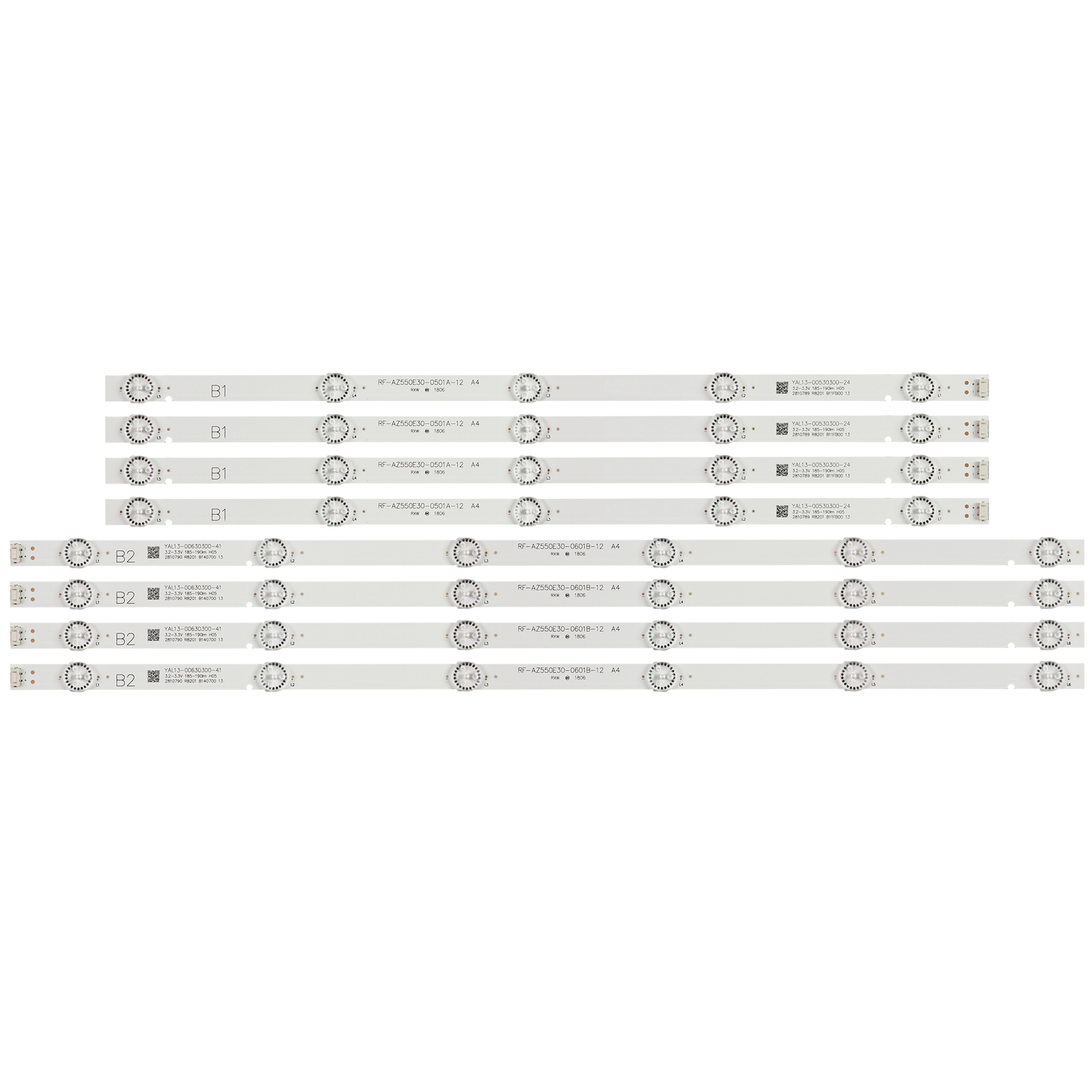 XS-593 8pcs/set For Philco PTV55U21 LG 55UJ6300 55UJ6000 55UJ6200 55UJ620V 55LJ620V RF-AZ550E30-0601B-12 0501A A4 PTV55U21DSWNT YAL13-00530300-24 0 0630300-41 SDL550WY LC550EGJ SK A4