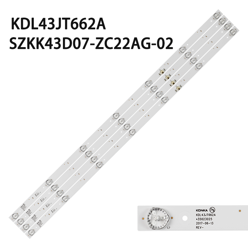 XS-700 LED backlight strip KDL43JT662A SZKK43D07-ZC22AG-02 303SK430042 for Konka LED43K7200 LED43G30CE LED43S1 RF-BK430E30-0701S-10 A43U LED43X7 led4351 35023026 for Toshiba L43s3900fs KDL43JT662A