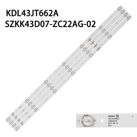 XS-700 LED backlight strip KDL43JT662A SZKK43D07-ZC22AG-02 303SK430042 for Konka LED43K7200 LED43G30CE LED43S1 RF-BK430E30-0701S-10 A43U LED43X7 led4351 35023026 for Toshiba L43s39 00fs KDL43JT662A