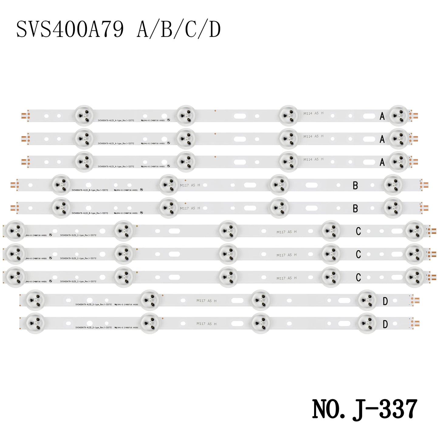 J-337 For 40L1353B 40L1354B 40VLE675BG LTA400HM23 SVS400A73 SVS400A79 ABCD 40VLE4324BF 40VLE4322BF 40VLE5322BG 40VLE5324BG LED Strip