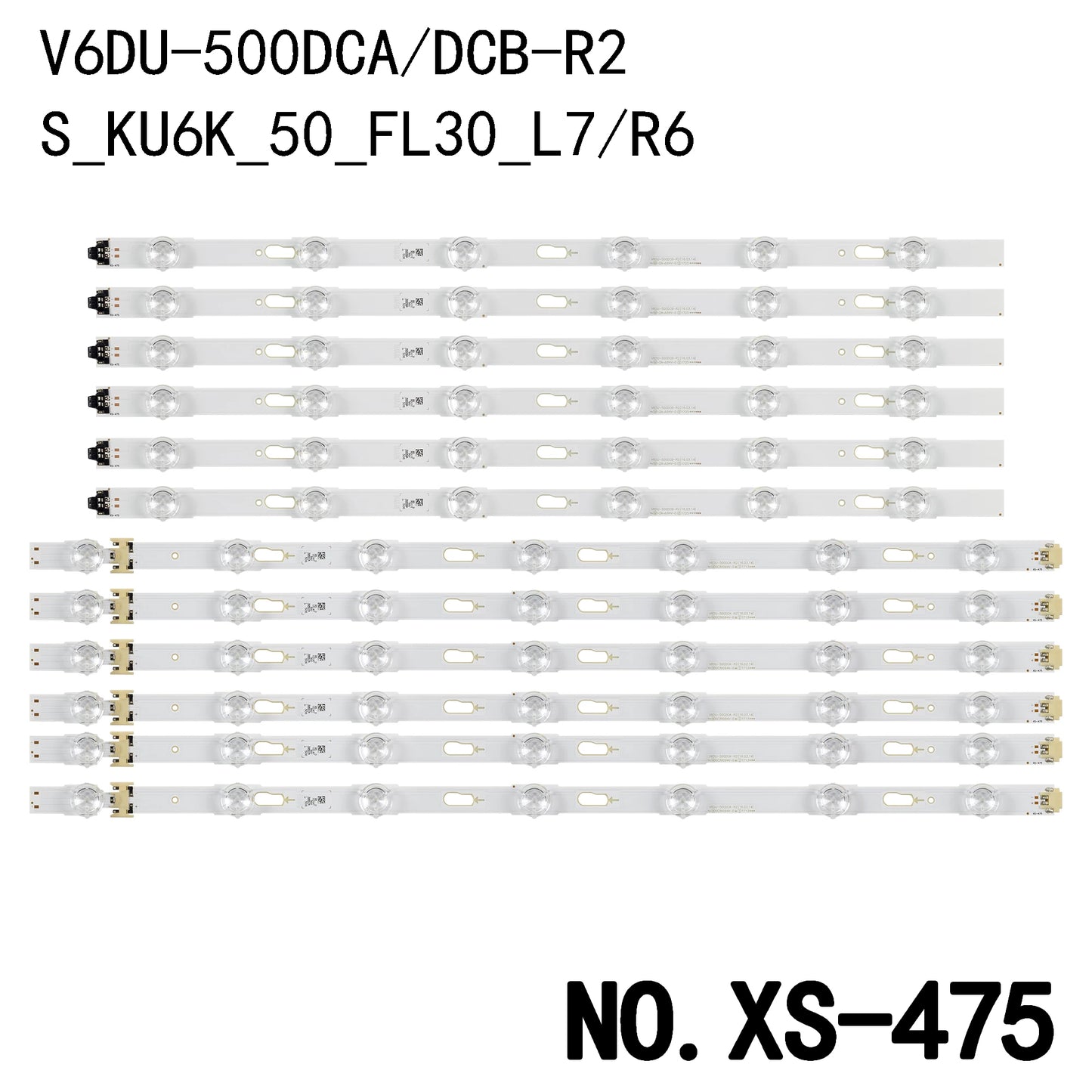 XS-475 NEW LED BACKLIGHT STRIP FOR UE50HU6000 HG50EF690U HG50NF690 UA50KU6000 UA50KU6300 UA50KU6310 UA50KU6310J UA50KU7000 UA50KU7001 UA50MU6092 UA50MU6100 UA50MU6100S UA50MU6103 UA50MU6150 UA50MU6153 UA50MU7000 BN96-39657A BN96-39658A V6DU-500DCA/DCB-R2