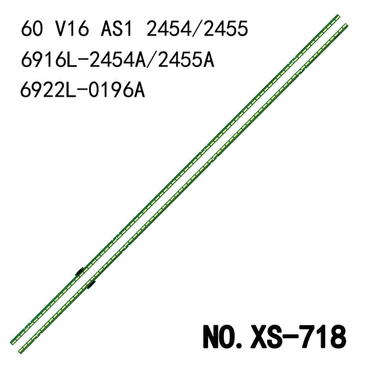 XS-718 LED BACKLIGHT STRIP FOR 60UH8500 60UH8507 60UH8509 60UH850T 60UH850TA 60UH850V 6916L-2454A 6916L-2455A 6922L-0196A LC600EQF DJ F1 60 V16 AS1 2 454 60 V16 AS1 2455