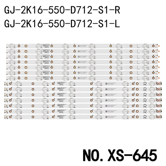 XS-645 LED BACKLIGHT STRIP FOR GJ-2K16-550-D712-S1-R GJ-2K16-550-D712-S1-L AF62-V1 TPT550F2 FHBN20.K LE55U7970 KDL-55W650D 01P13 01P12 01N30 01N29