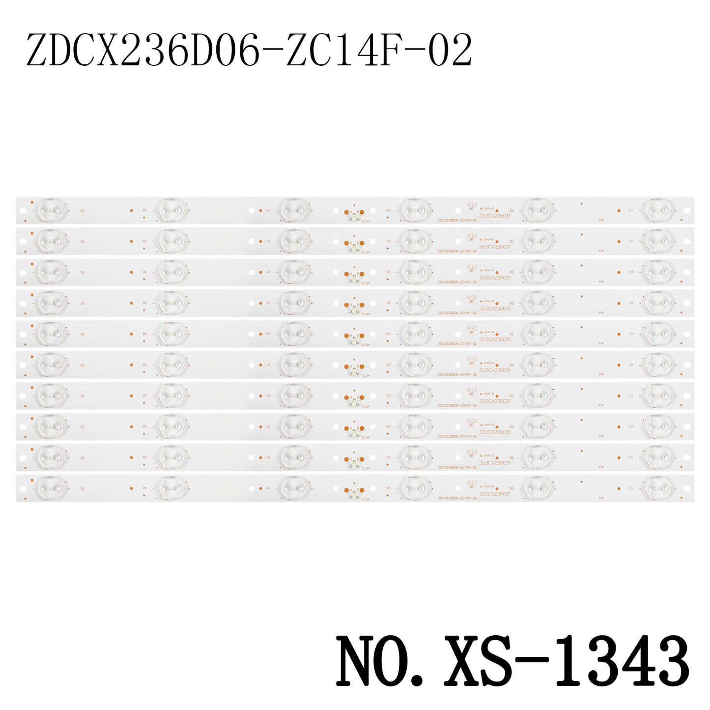 XS-1343 LED BACKLIGHT STRIP FOR LEF-2419D  TF-LED24S48T2  24DM3500 JL.D24061235-006BS-M_V01  HL-00240A28-0601S-02  ZDCX236D06-ZC14F-02