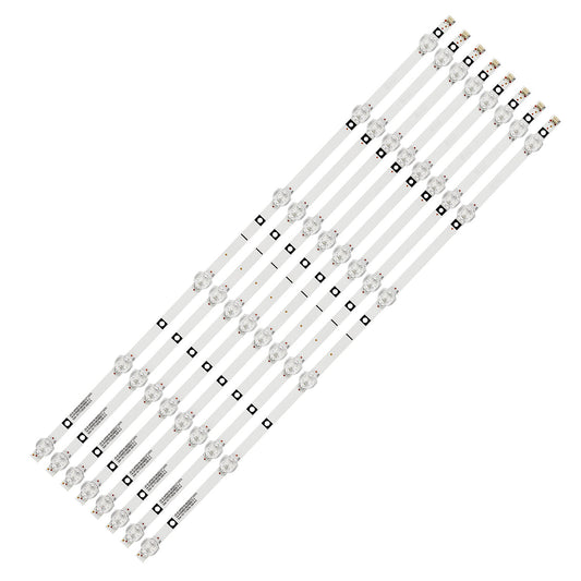 XS-1250 8PCS 554mm LED Backlight strip 6 lamp for JS-D-AP5516-062EC (71223) JS-D-AP5516-061CC (71026)